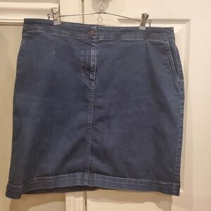 Talbots woman's knee length Jean skirt Size 16W